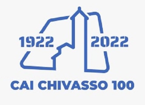 Logo Club Alpino Italiano - sezione di Chivasso  per il centenario 1922 - 2022